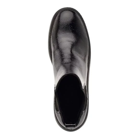 NINE WEST / Henrita-3 / Black Patent / Faux Leather / Platform/ Booties / Size 1 - Picture 7 of 9